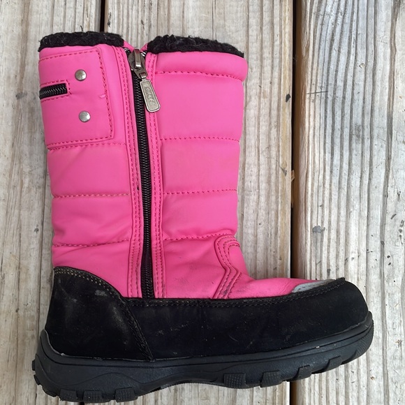 Khombu Toddler Waterproof PINK/BLACK "Snow Walker" Boots Size 11M - Picture 5 of 16
